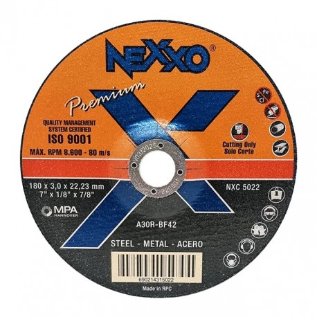 Disco de Corte Nexxo Premium Acero Carbono 7