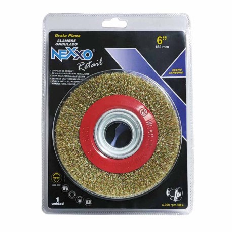 GRATA PLANA 6” ALAMBRE ONDULADO BRONCEADO