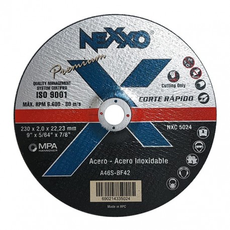 Disco de Corte Rápido Nexxo Premium 9