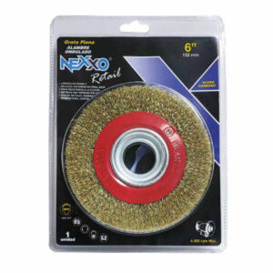 GRATA PLANA 6” ALAMBRE ONDULADO BRONCEADO